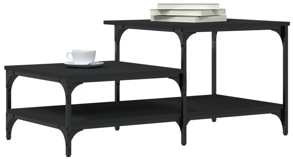 Mesa de centro 100x50,5x45 cm derivados de madeira preto