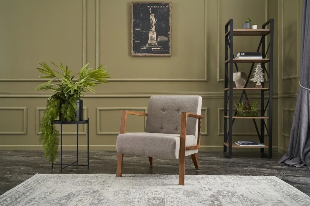 Cadeira Wing Kemer – Creme – 69x80x83 cm
