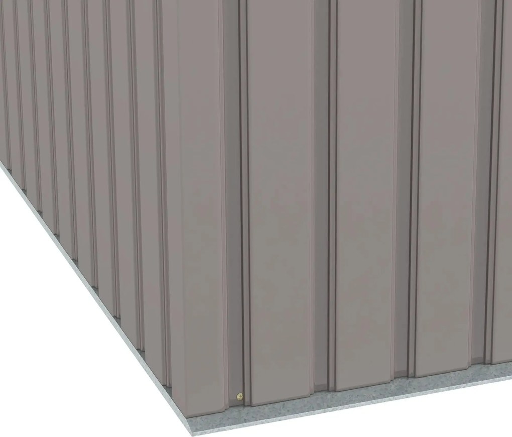 Casetta Grigia – Abrigo de Jardim em Aço Galvanizado Cinza 3,46 m² com