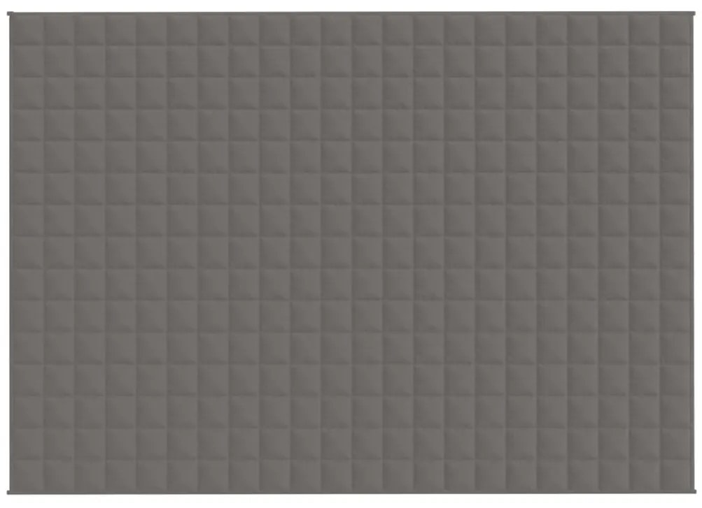 Manta pesada 7 kg 155x220 cm tecido cinza