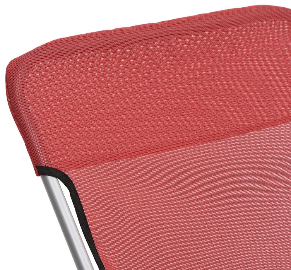 Cadeiras praia dobráveis 2pcs textilene/aço revest. pó vermelho