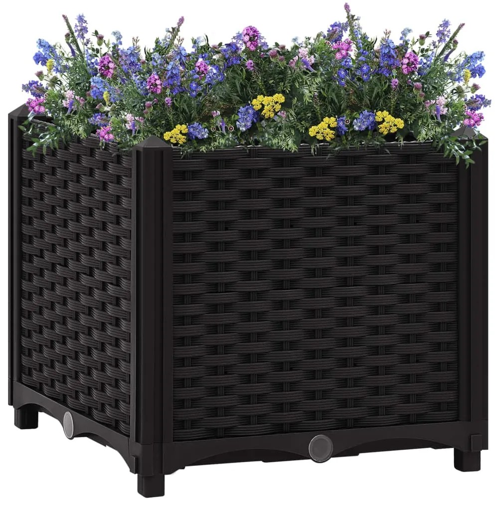 vidaXL Canteiro elevado 40x40x38 cm polipropileno
