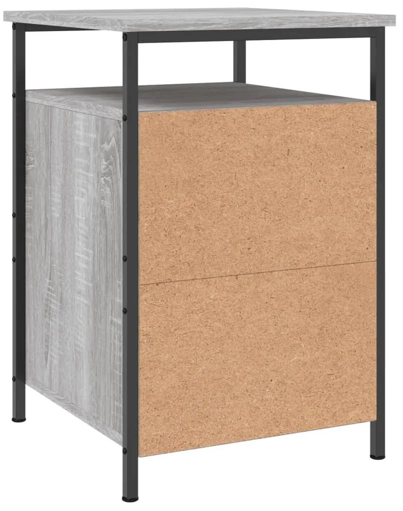 Mesas cabeceira 2 pcs 40x42x60cm deriv. madeira cinzento sonoma