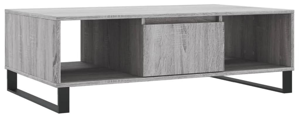 Mesa de centro 104x60x35 cm derivados madeira cinzento sonoma