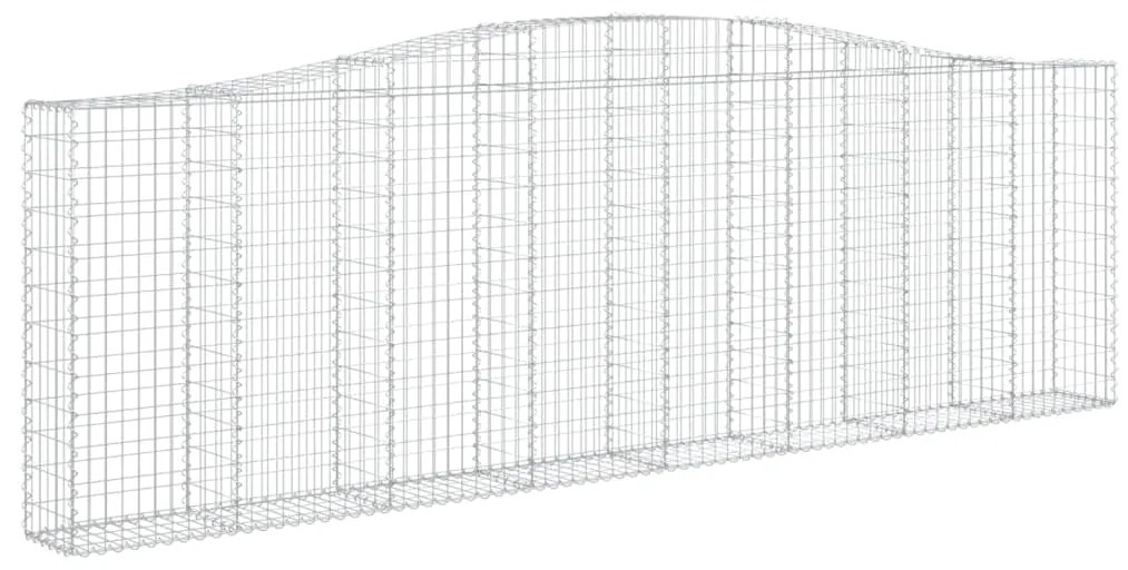 Cestos gabião arqueados 25 pcs 400x30x120/140 ferro galvanizado