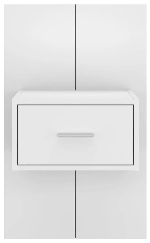 Mesa de cabeceira montagem na parede branco