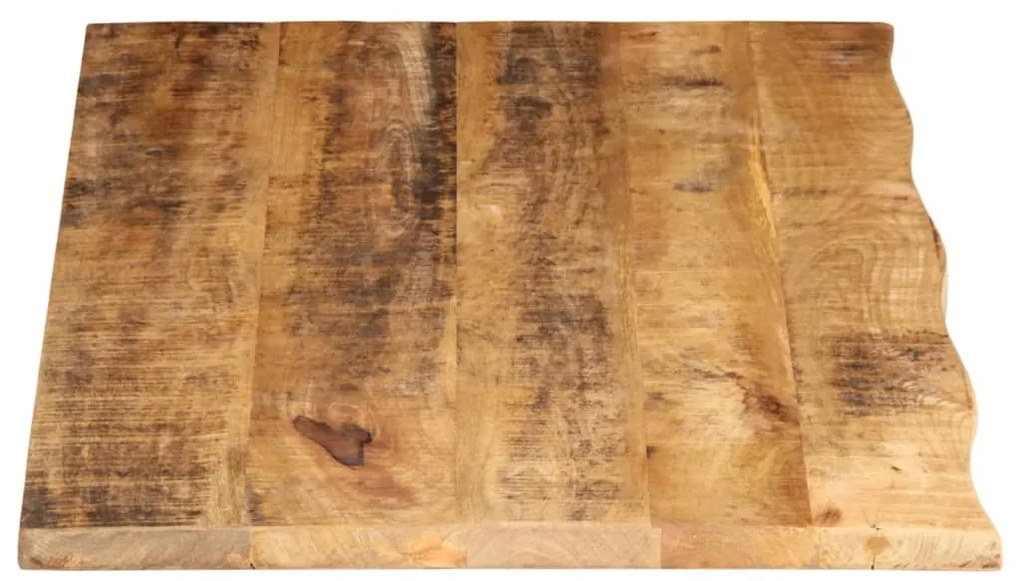 Tampo de mesa borda viva 100x60x2,5 cm mangueira áspera maciça