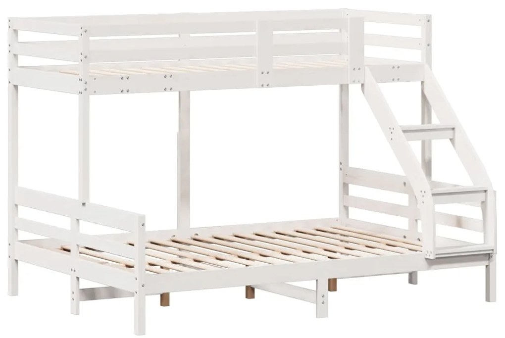 Beliche 90x200/140x200 cm madeira de pinho maciço branco