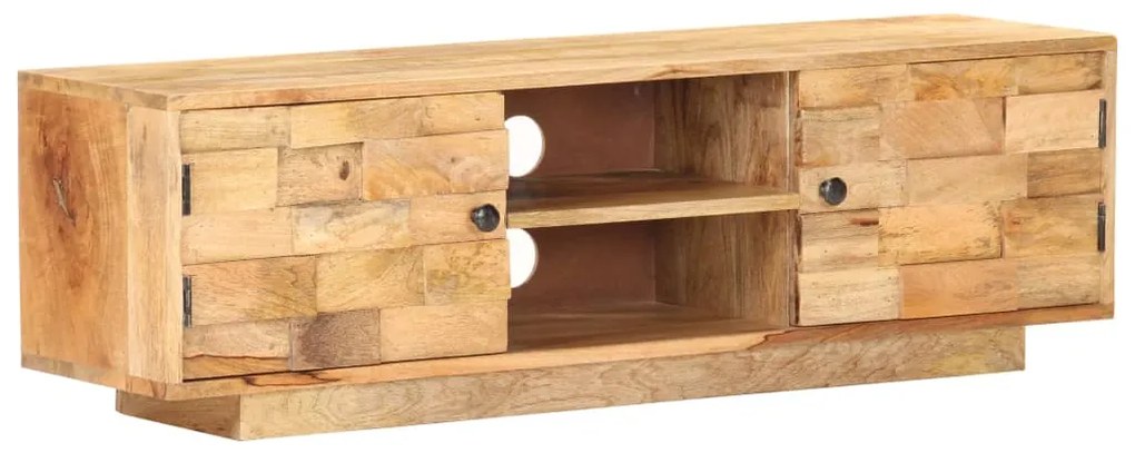 Móvel de TV 116x30x35 cm madeira de mangueira maciça
