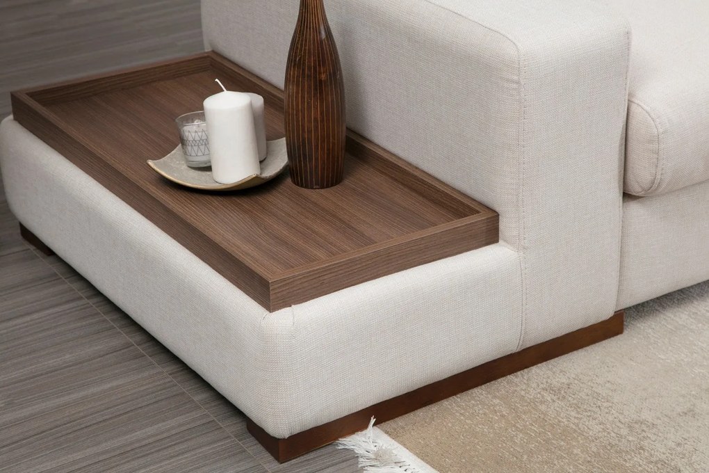 Sofá de Canto Loop - Branco - 312 cm x 194 cm