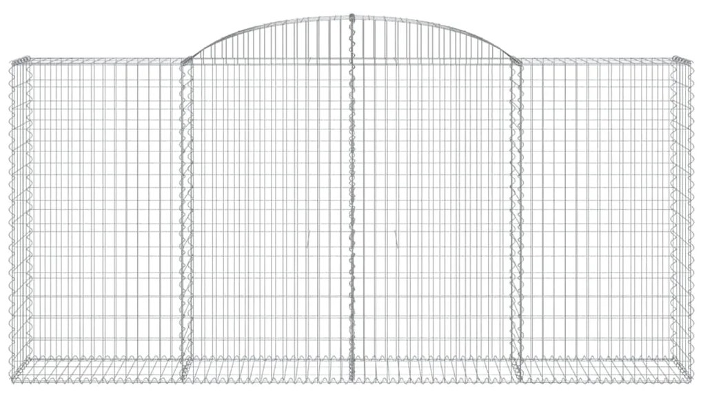 Cesto gabião arqueado 300x50x140/160 cm ferro galvanizado