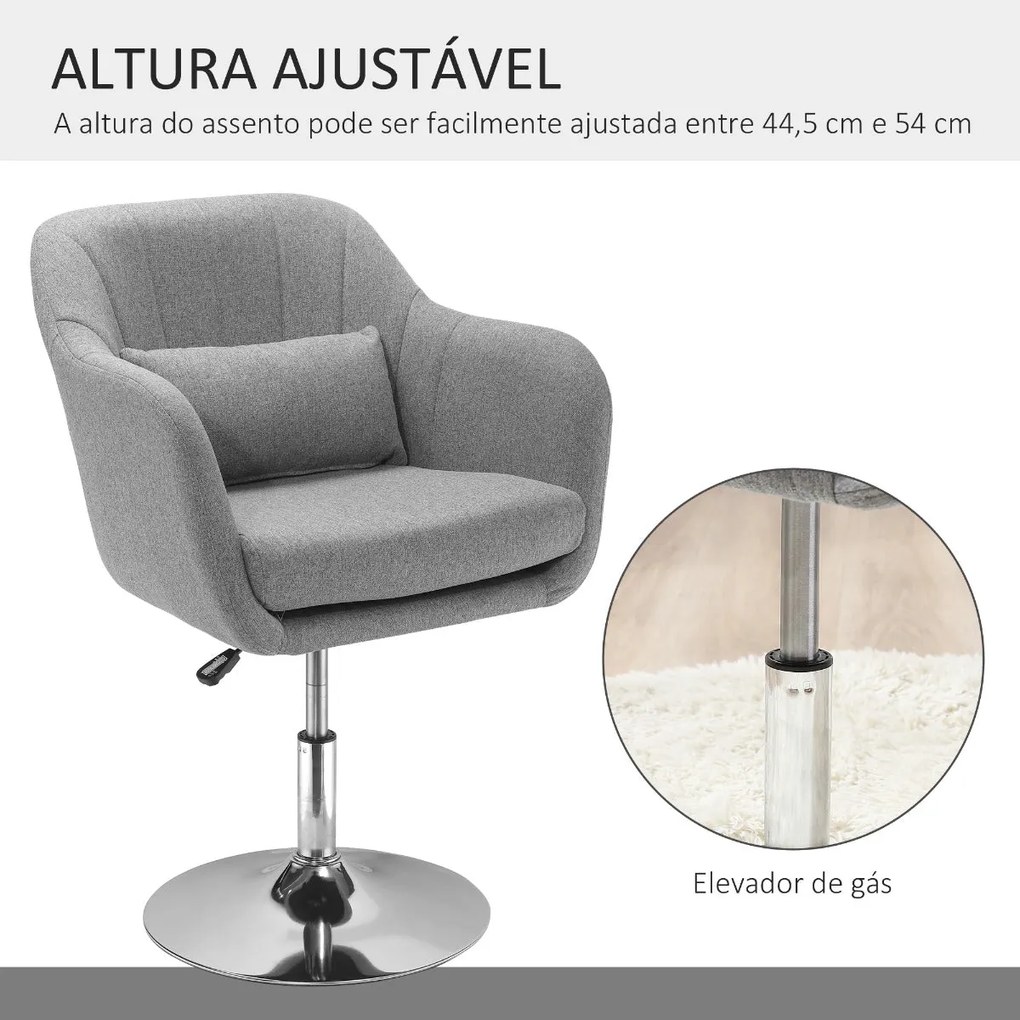 Cadeira Giratória Dolphin- Cinzento - Design Nórdico