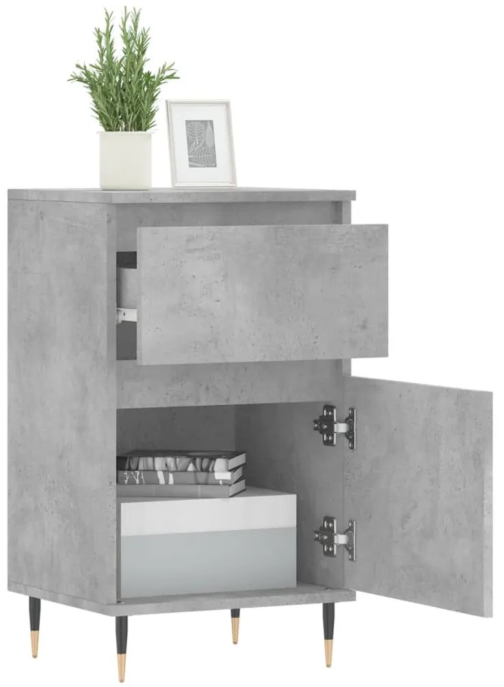 Aparadores 2 pcs 40x35x70 cm derivados de madeira cinza cimento