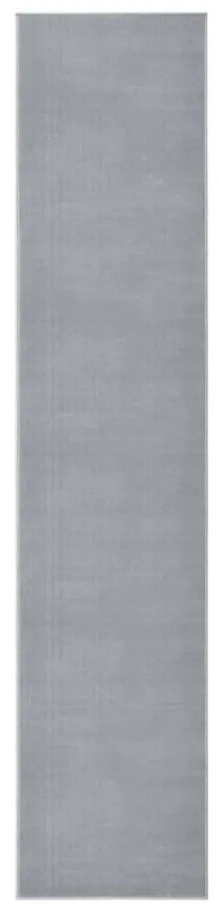 vidaXL Passadeira 80x400 cm polipropileno cinzento