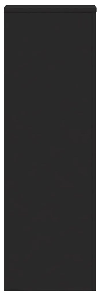 Suporte para plantas 33x33x100 cm derivados de madeira preto