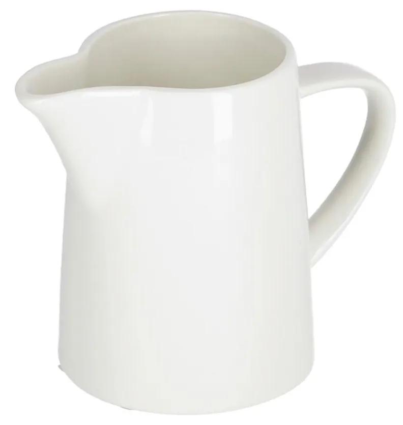 Kave Home - Jarro de leite Pierina porcelana branco