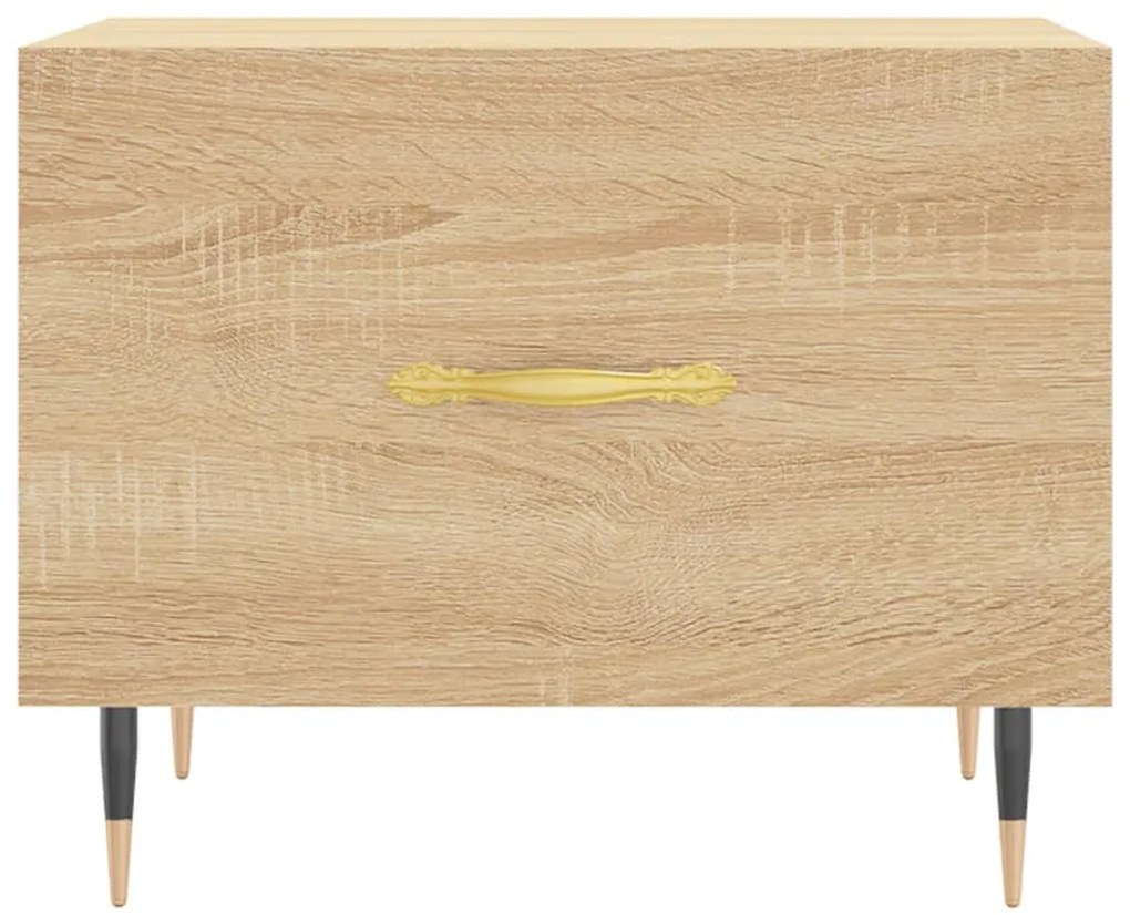 Mesa de centro 50x50x40 cm derivados de madeira carvalho sonoma