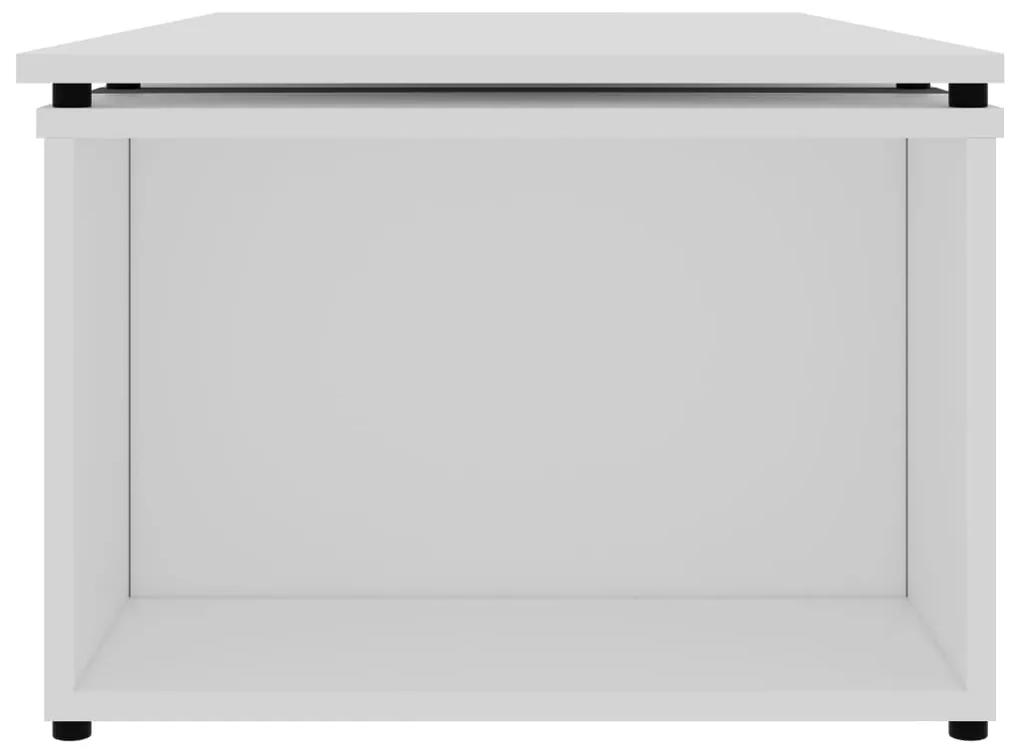 Mesa de centro 150x50x35 cm contraplacado branco