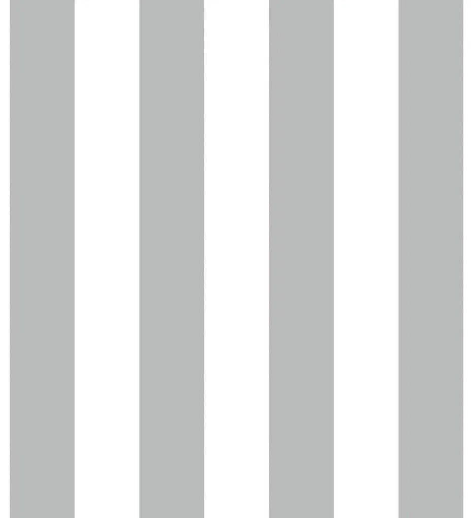 425308 Noordwand Urban Friends & Coffee Papel de parede tiras cinzentas e brancas