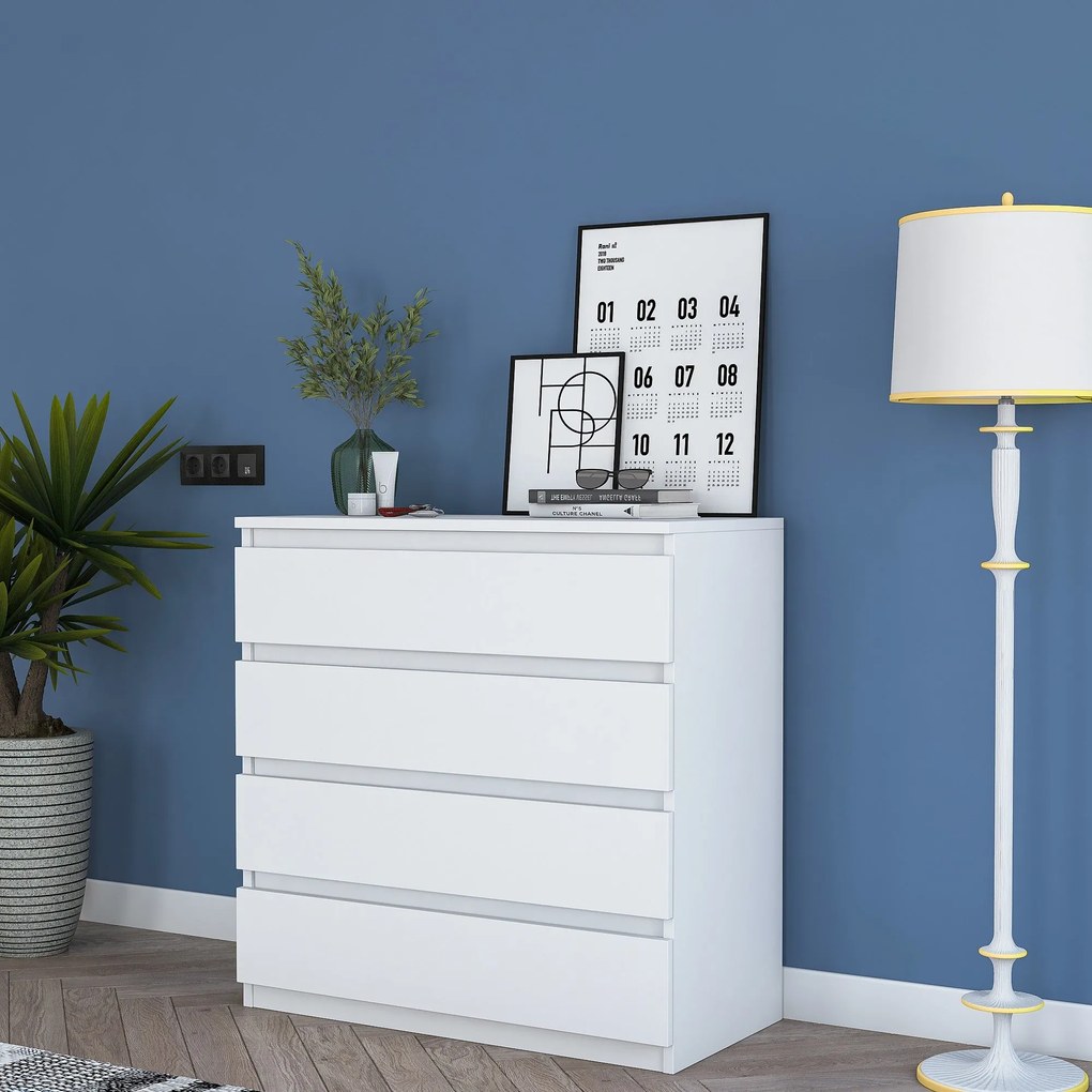 Cômoda BE102 – Branco – 80x97,8x47 cm