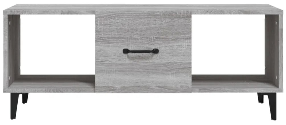 Mesa de centro 102x50x40cm derivados de madeira cinzento sonoma