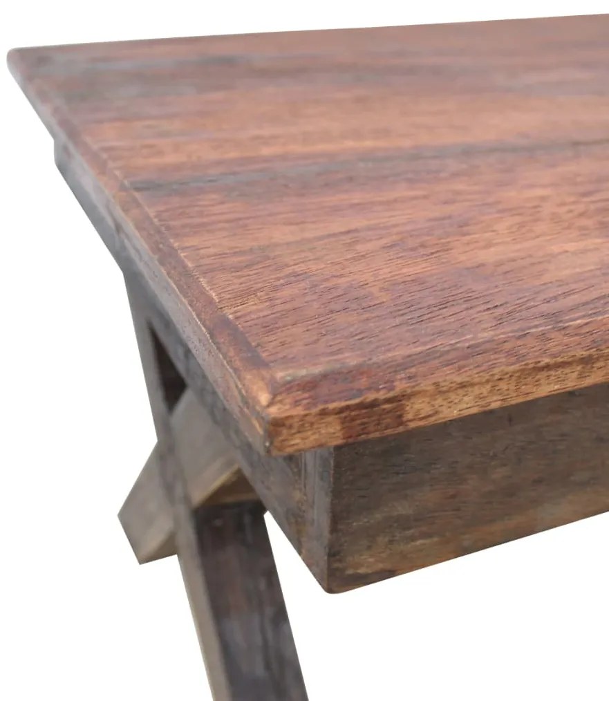 Mesa de centro 110x60x45 cm mistura de madeiras recicladas