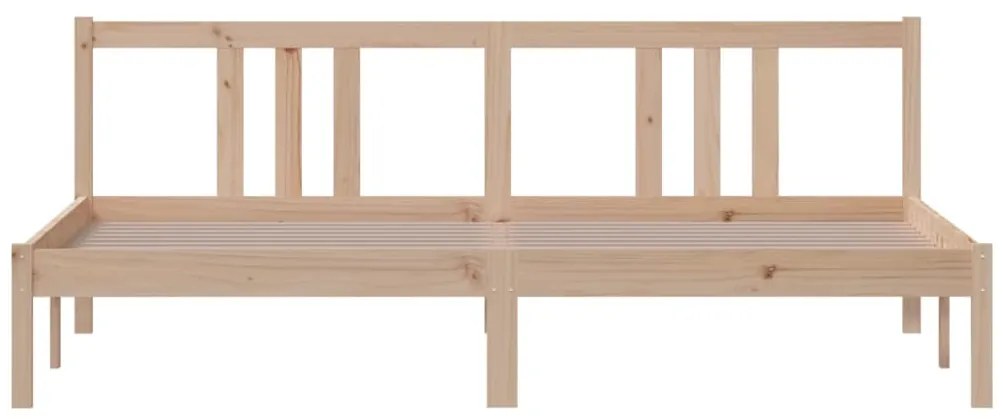 Estrutura de cama super king 180x200 cm madeira maciça