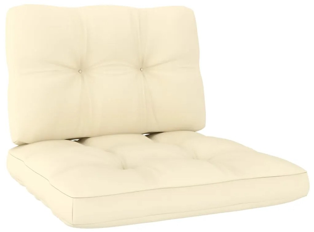 3 pcs conjunto lounge de jardim com almofadões pinho impregnado