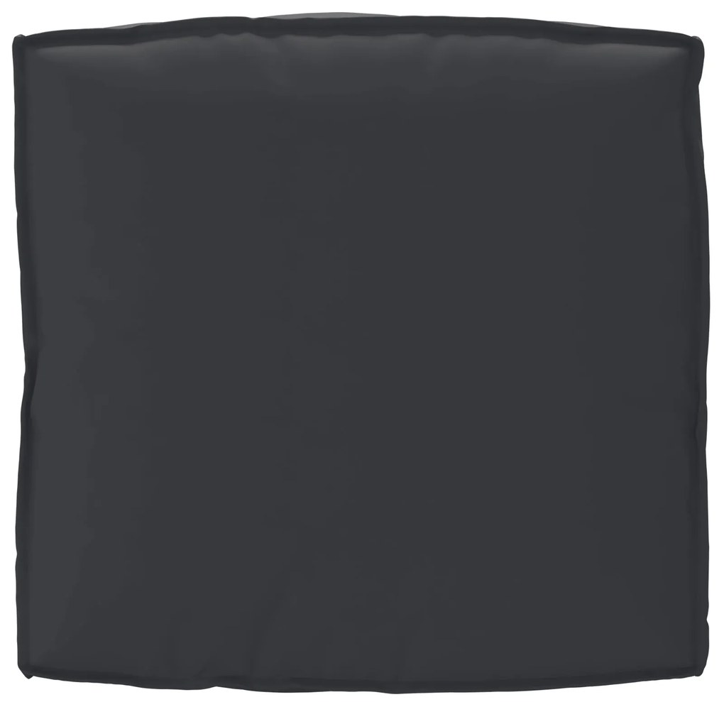 Almofada Pallet para Assento Preto 80x80x12 cm Tecido Oxford