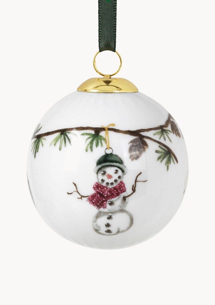 Handmade Porcelain Christmas Balls Hammershøi