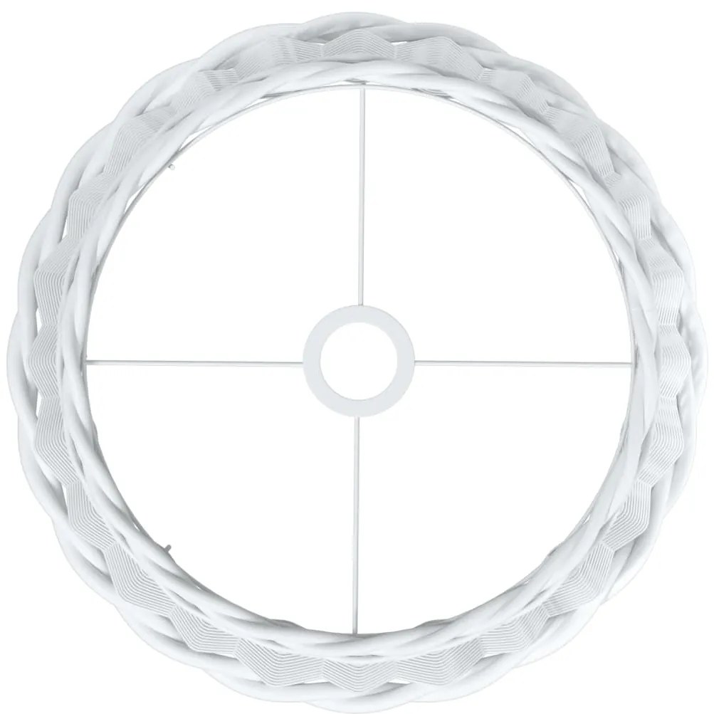 Abajur de teto Ø40x26 cm vime branco