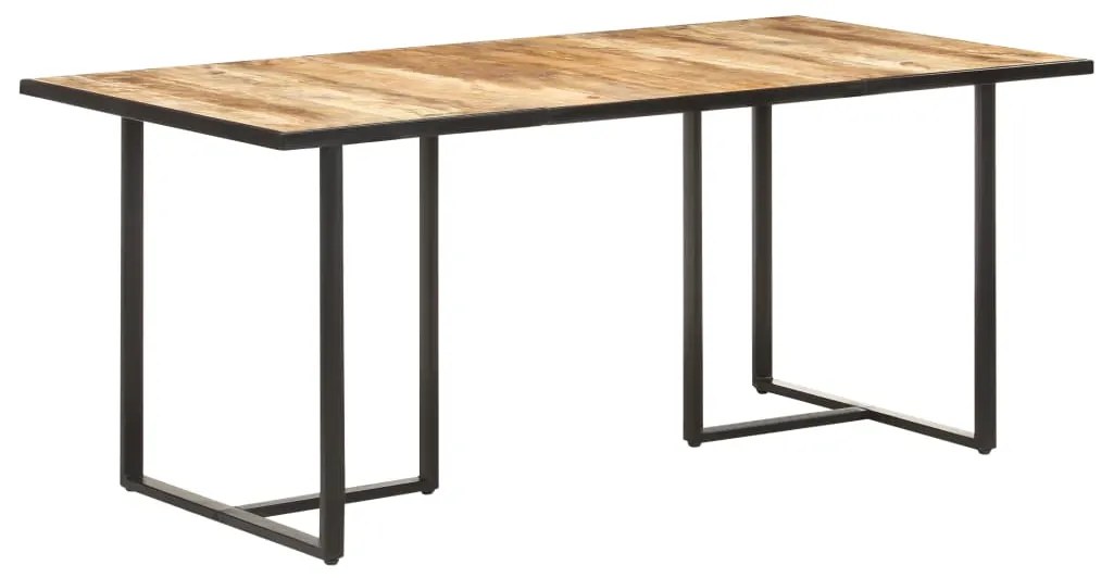 Mesa de jantar 180 cm madeira de mangueira áspera