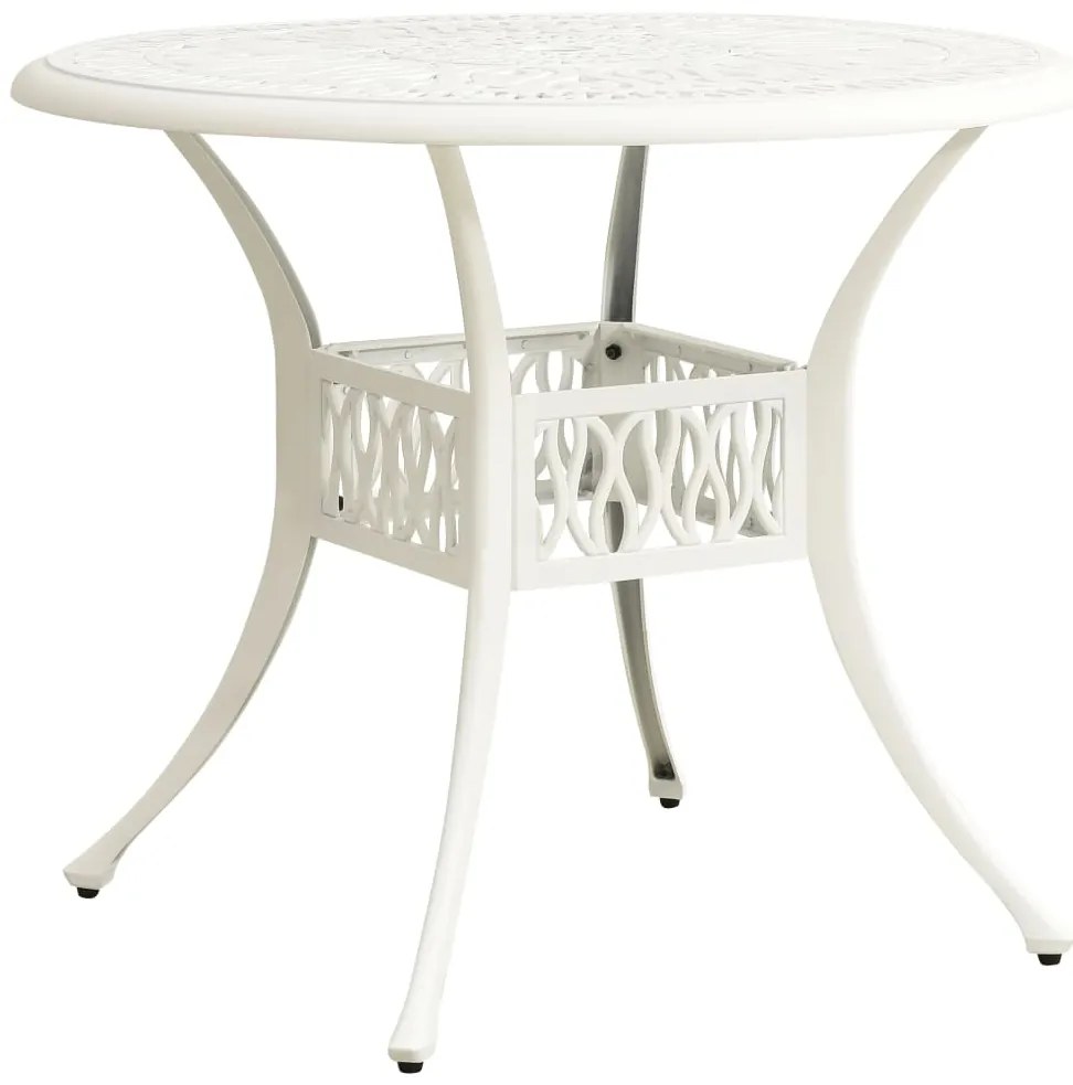 3 pcs conjunto de bistrô alumínio fundido branco