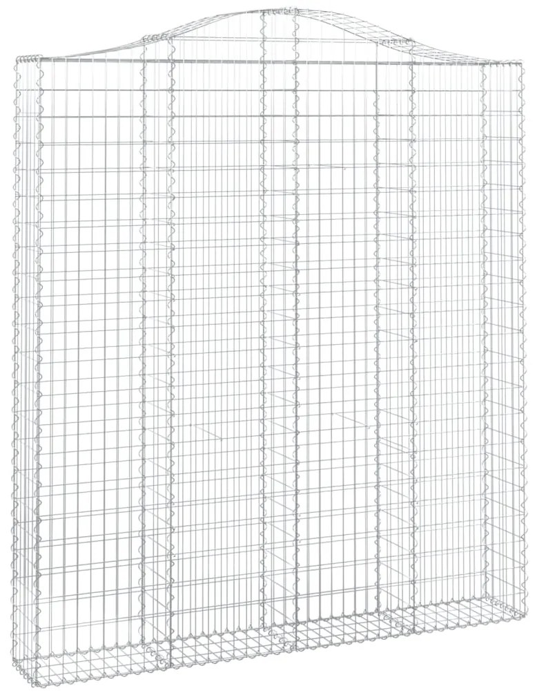 Cestos gabião arqueados 5pcs 200x30x220/240cm ferro galvanizado