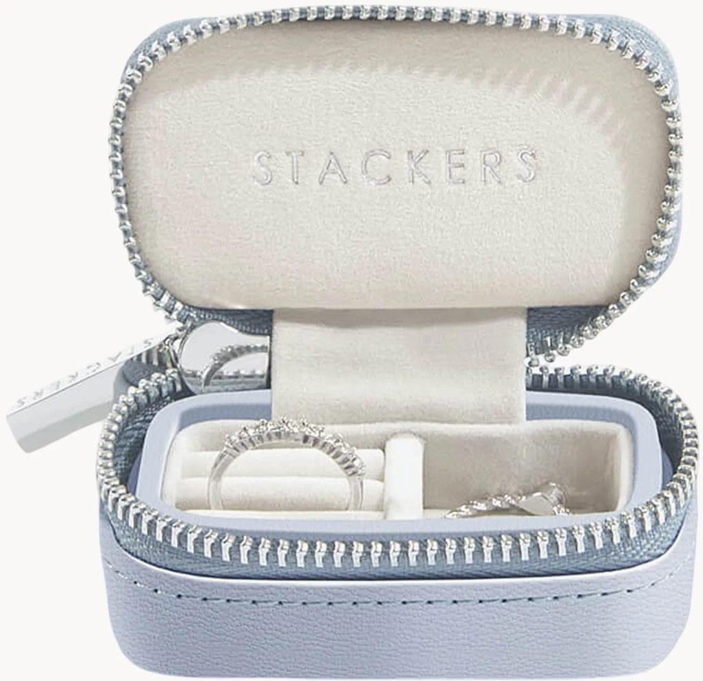 Caixa de joias de viagem pequena, lavanda