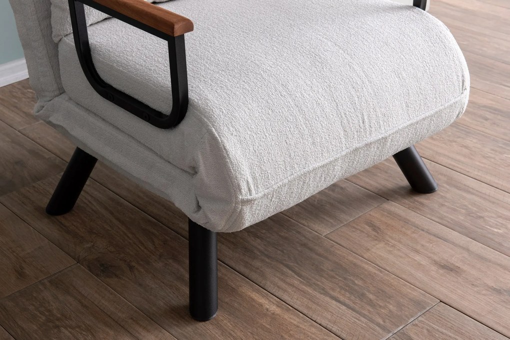 Sofá-Cama Sando – Branco – Medidas: Profundidade do Assento: 50 cm, La