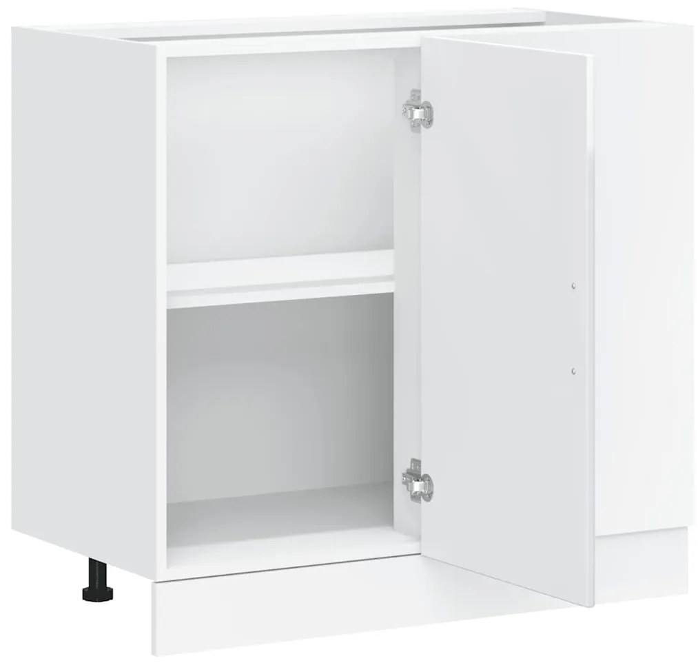 Armário de cozinha baixo Kalmar branco alto brilho
