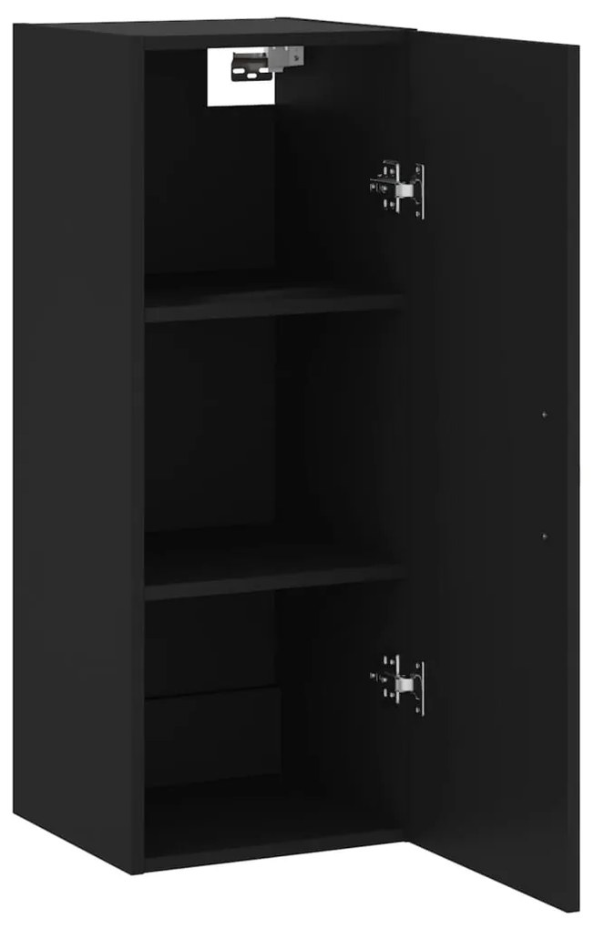 Armário de parede 34,5x34x90 cm preto