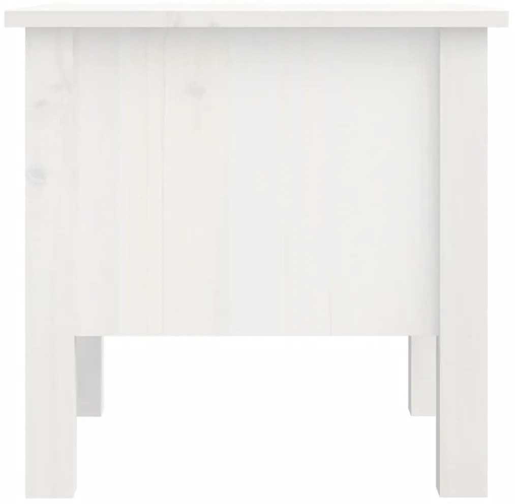 Mesa de apoio 40x40x39 cm pinho maciço Branco