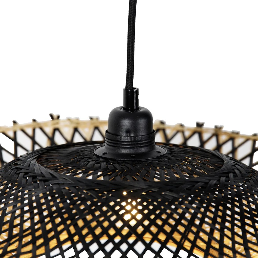 Candeeiro de suspensão oriental bambu 50 cm - Rina Oriental