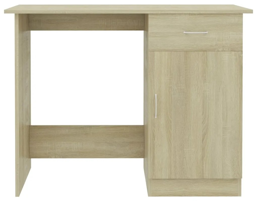 Secretária 100x50x76cm derivados de madeira carvalho sonoma