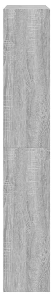 Sapateira 80x21x125,5 cm derivados de madeira cinzento sonoma