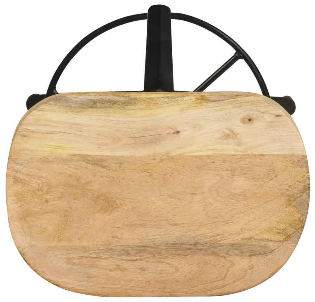 Bancos de bar 2 pcs 66 cm madeira de mangueira maciça