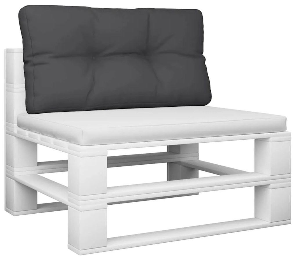 Almofadão para sofá de paletes 80x40x12 cm tecido preto