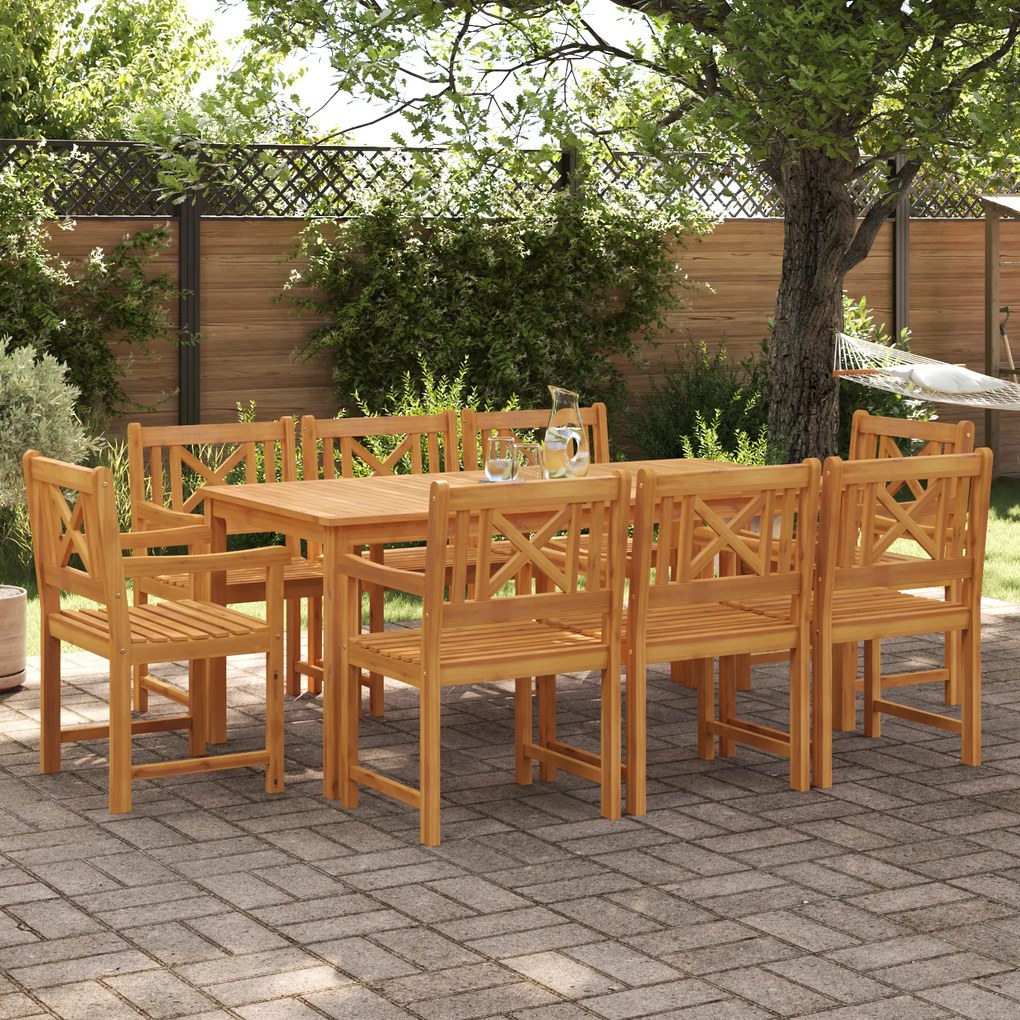 vidaXL Cadeiras 2 pcs 56x56x90 cm Madeira de Acácia Maciça