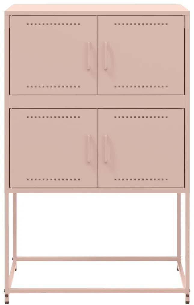 Aparador 68,5x38,5x107 cm aço rosa