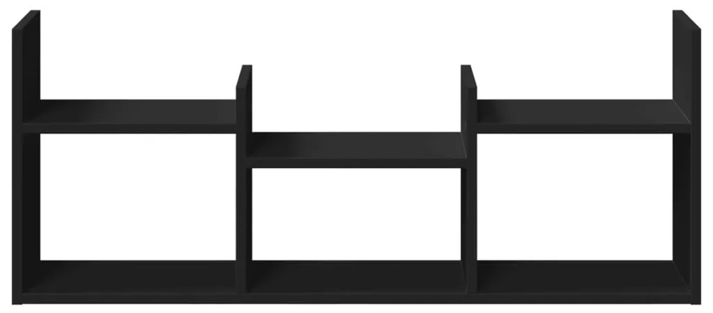 Armário de parede 100x18x40 cm derivados de madeira preto