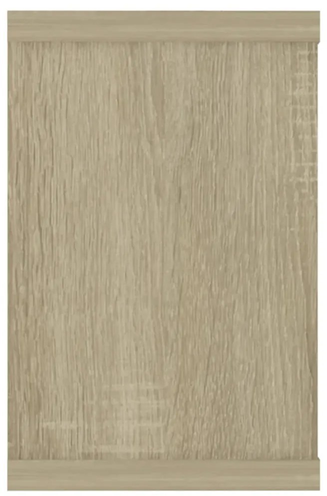 Prateleiras parede forma de cubo 4 pcs carvalho sonoma