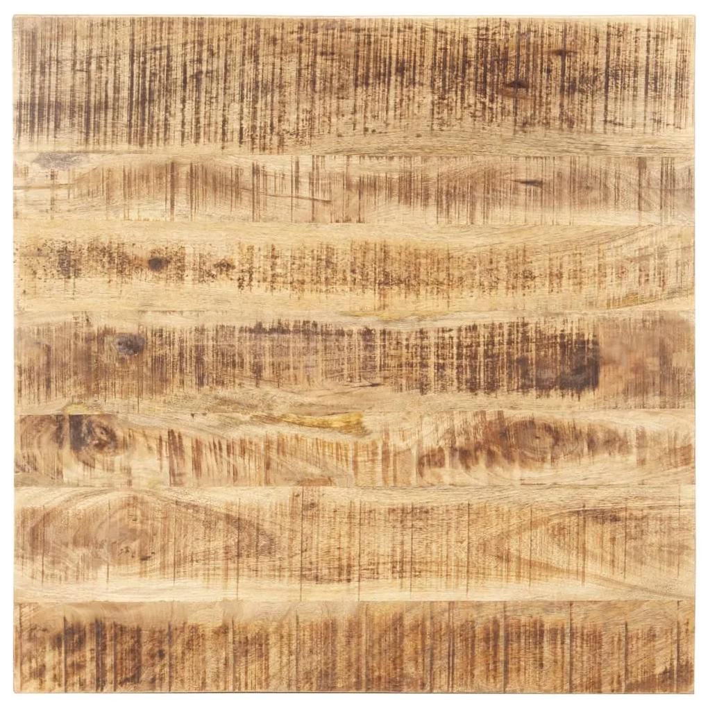 286030 vidaXL Tampo de mesa madeira de mangueira maciça 25-27 mm 80x80 cm