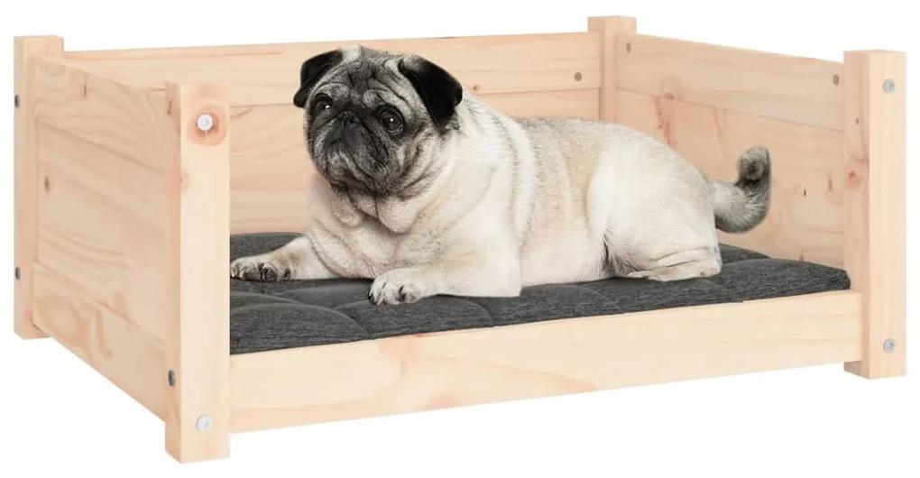 Cama para cães 65,5x50,5x28 cm madeira de pinho maciça